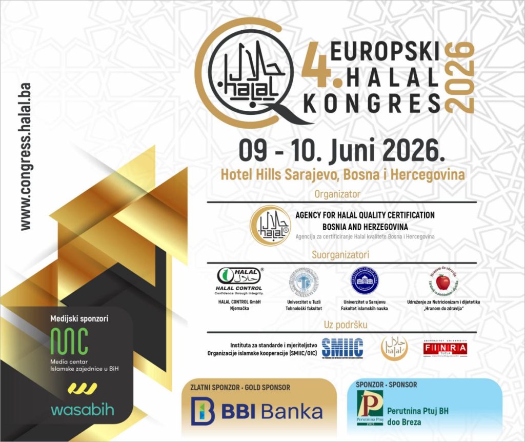 Sarajevo domaćin Četvrtog Europskog Halal Kongresa – susret nauke, industrije i standarda